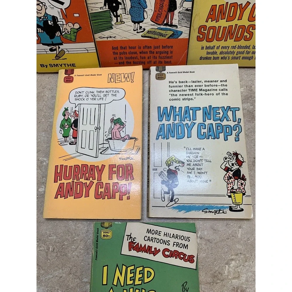 Lot of 6‎ 1960's A Fawcett Gold Medal Books (Smythe, Keane)